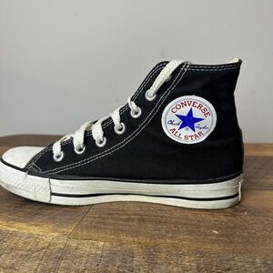 Vtg Converse Chuck Taylor All Star High Top Black Made in USA Mens 5 Womens 7